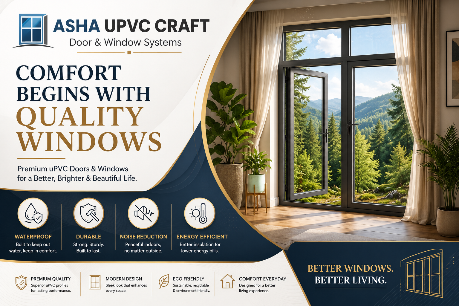 ASHA UPVC CRAFT – Premium Door & Window Systems