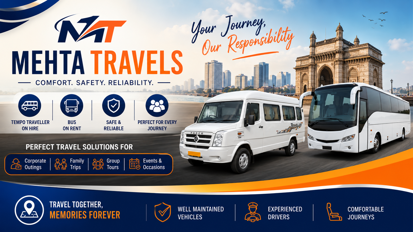 Mehta Travels – Tempo Traveller on Hire in Mumbai | Bus on Rent Mumbai