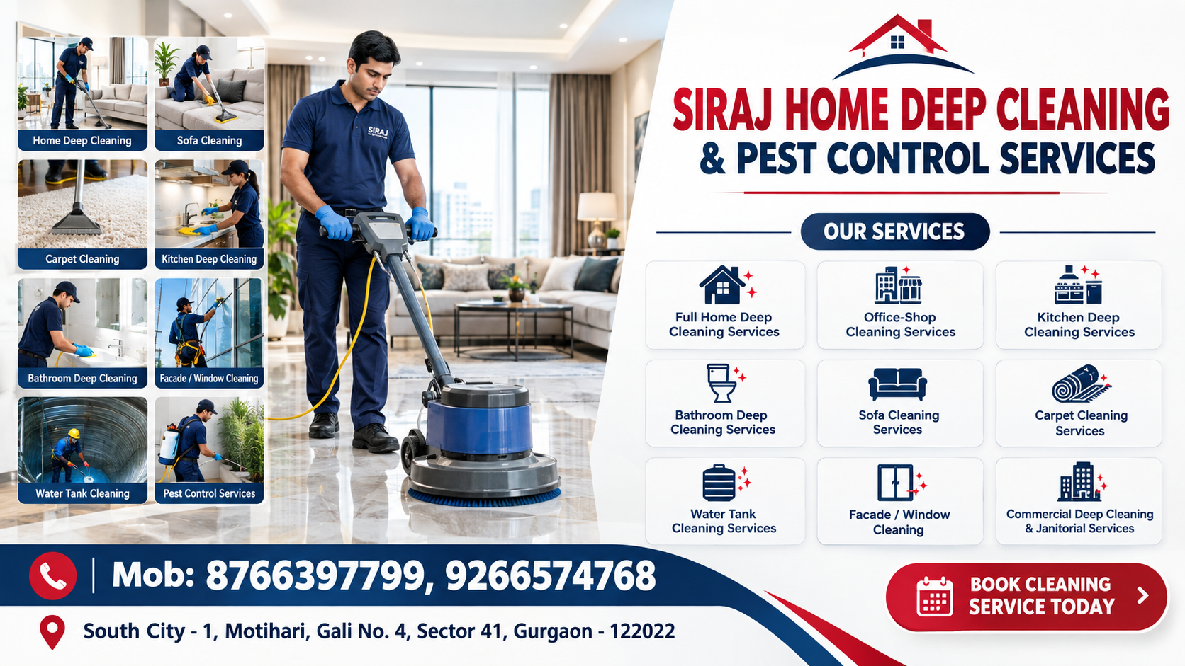 SIRAJ HOME DEEP CLEANING & PEST CONTROL SERVICES