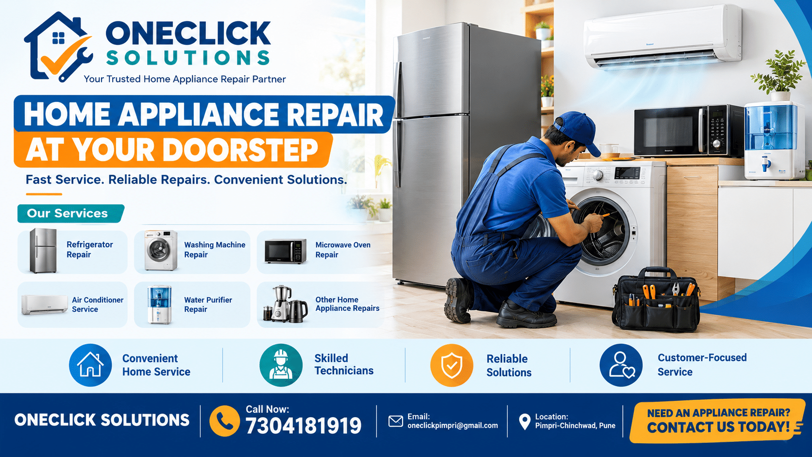 Oneclick Solutions – Home Appliance Repair & Service